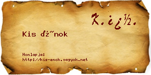 Kis Énok névjegykártya